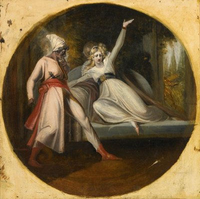 Leonore Discovering the Dagger Left by Alonzo by Johann Heinrich Füssli